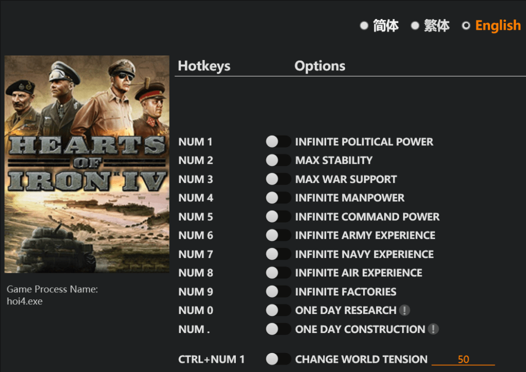 Скачать читы Hearts of Iron 4
